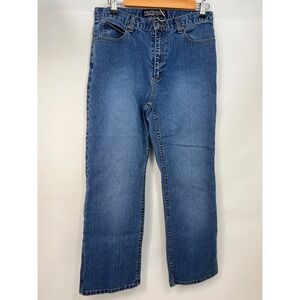 Vintage Chico's Denim Authentic‎ Jeans Size 1 Medium Bootcut Stretchy Denim